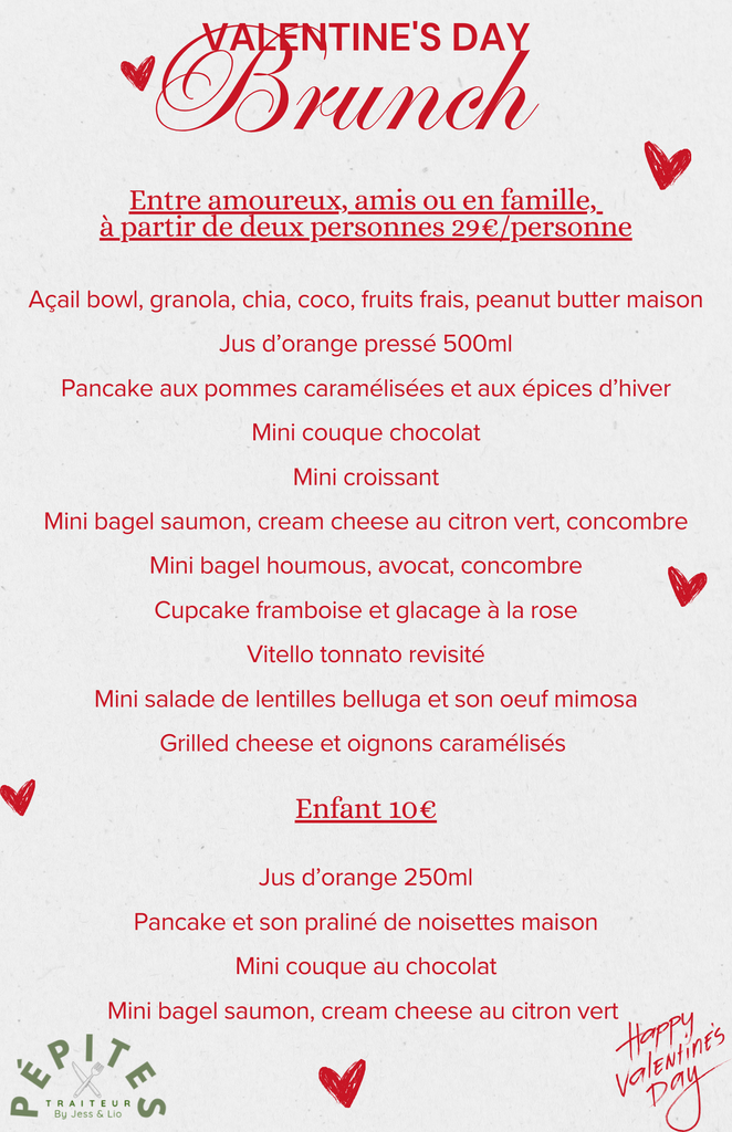 Valentine's Day Brunch enfant